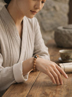 Cream Skin Peach Kernel Walnut Bracelet
