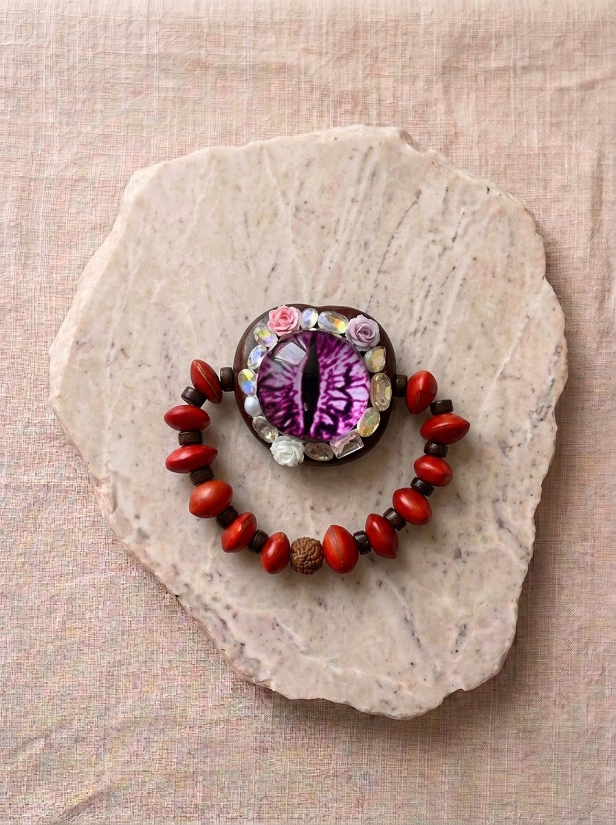 Demon Eye & Bodhi Seed Bracelet