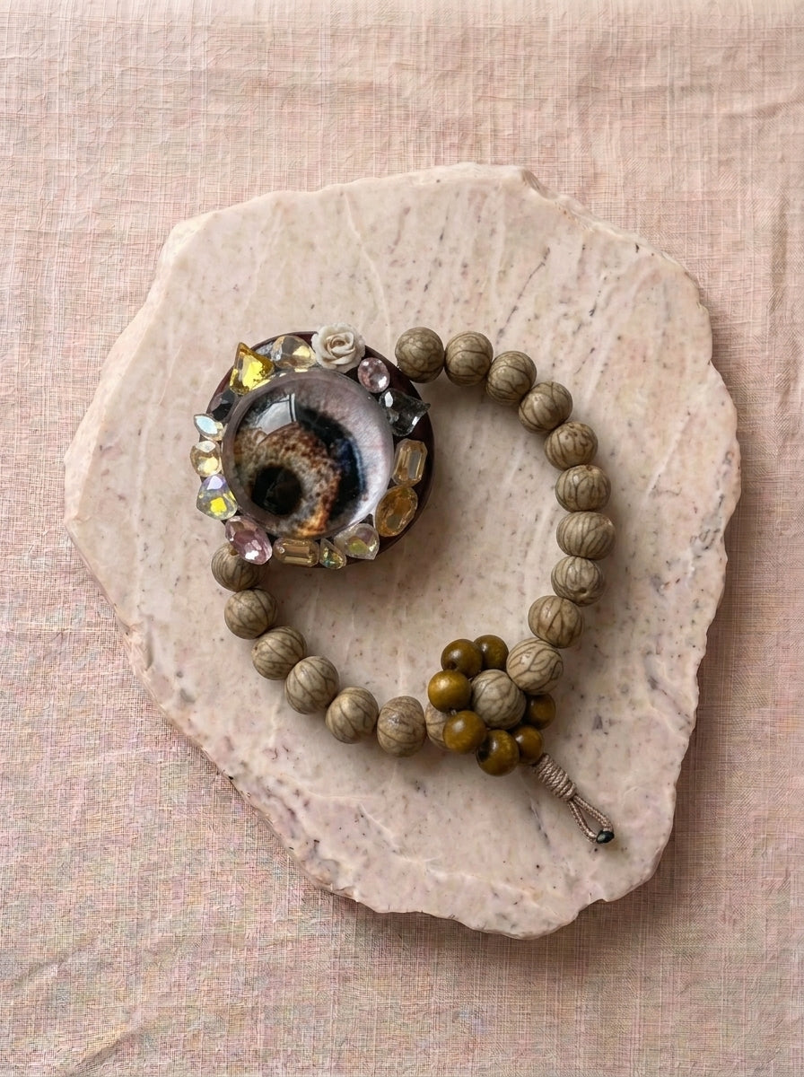 Demon Eye & Bodhi Seed Bracelet