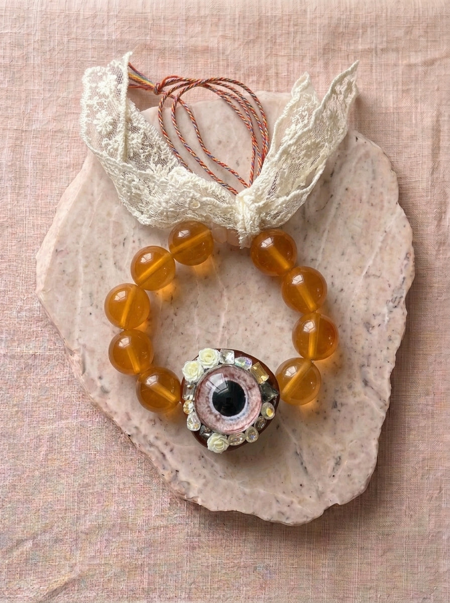Demon Eye & Bodhi Seed Bracelet