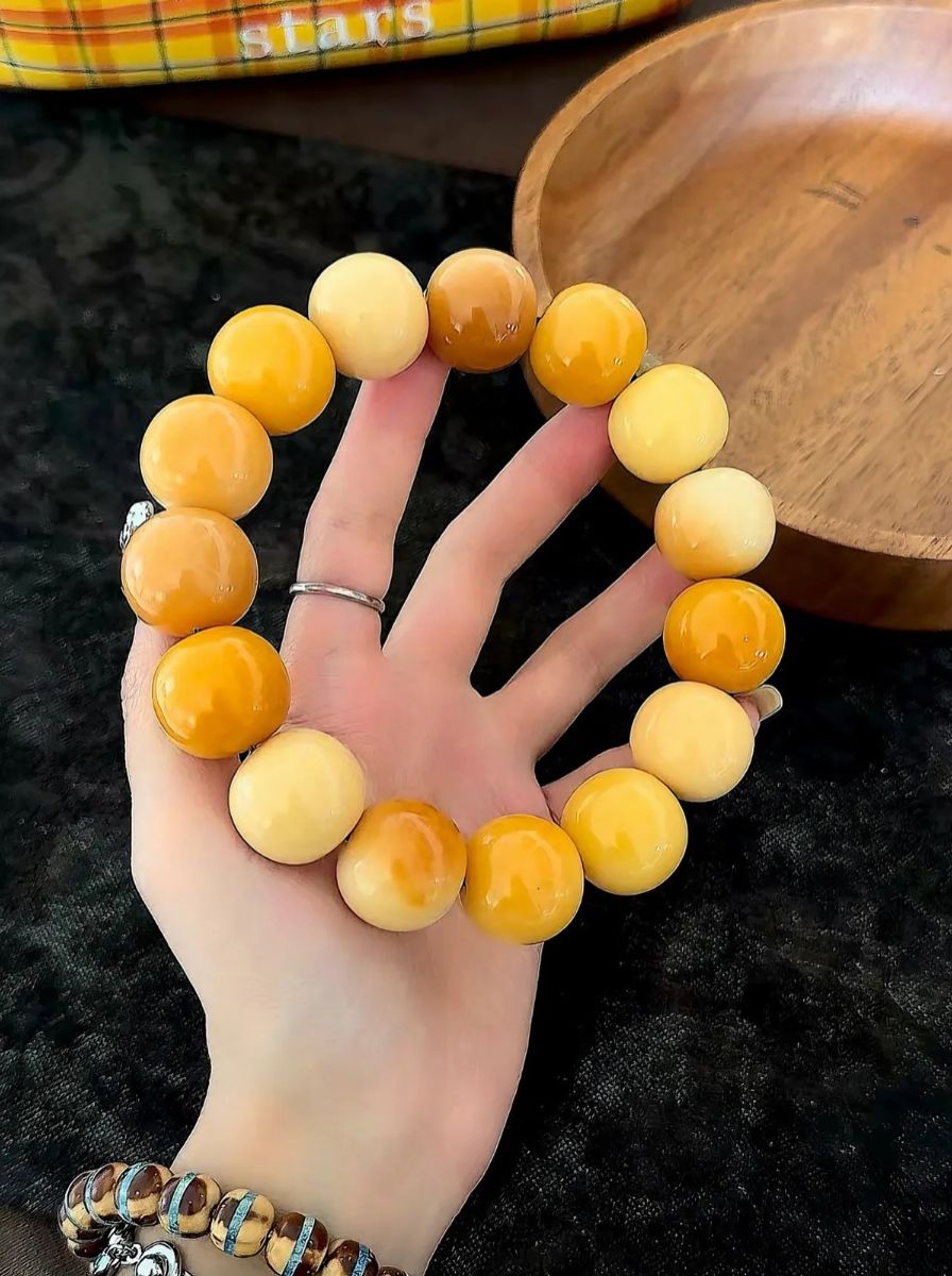 "Butter Cake"Myanmar Bodhi Seed Bracelet