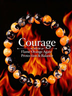 Fire Agate Energy Bracelet - 8mm