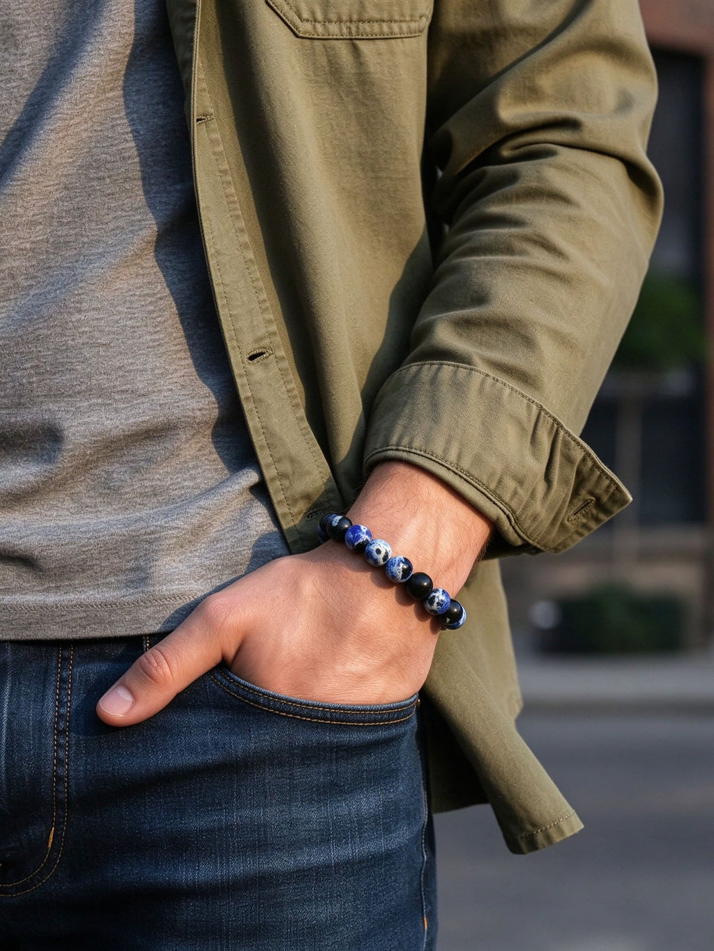 Fire Agate Energy Bracelet - 8mm