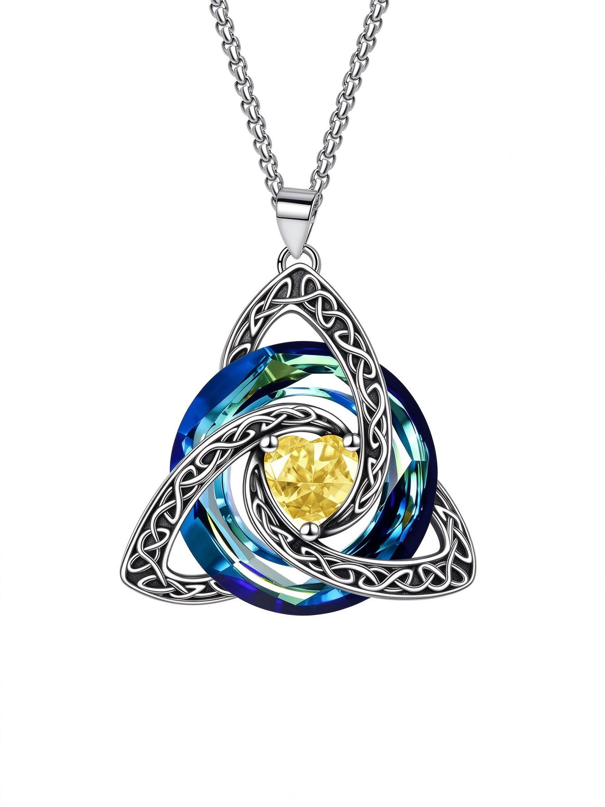 Birthstone Celtic Knot Necklace
