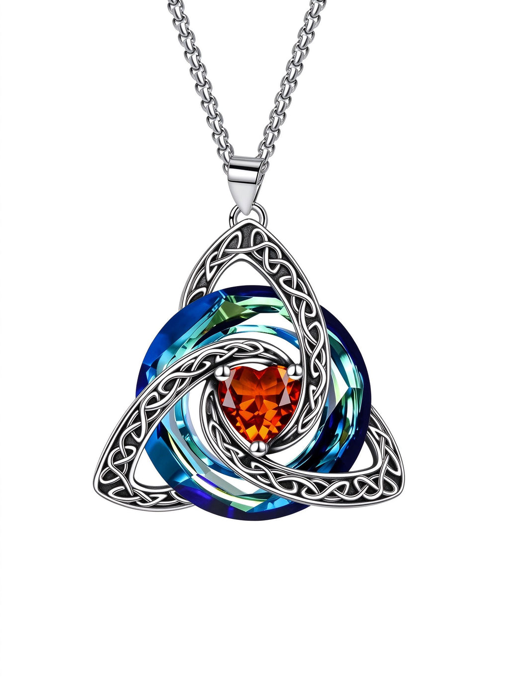 Birthstone Celtic Knot Necklace