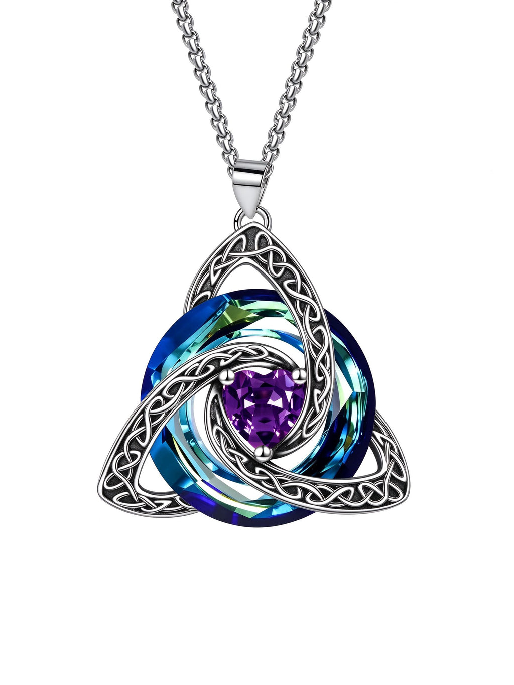 Birthstone Celtic Knot Necklace